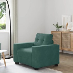 Divano Sedia Verde Scuro 60 Cm Velluto /