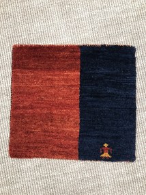 Gabbeh Tappeto 40 x 40 Rosso (Iran) Annodato A Mano