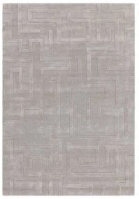 Tappeto in lana grigio chiaro 120x170 cm Maze - Asiatic Carpets