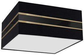 Plafoniera  ULTIMO 2xE27/60W/230V nera