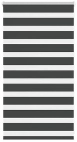 Tenda A Rullo Zebra Nero Larghezza Tessuto 85,9 Cm Poliestere /