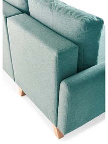 Divano letto variabile turchese ad angolo Pop - Bonami Selection