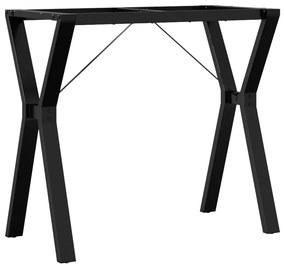 Telaio gambe a y per tavolo da pranzo 80x40x73 cm in ghisa