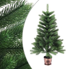 Albero di Natale Artificiale Realistico con Punte Verde, 65 cm