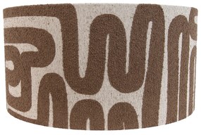 Paralume in tessuto marrone con beige 50/50/25
