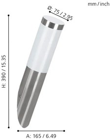 EGLO 81753 - Applique da esterno HELSINKI 1xE27/15W/230V IP44