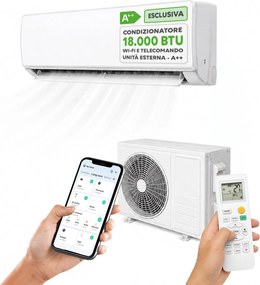 Climatizzatore Monosplit Inverter 9000/12000/18000 BTU A++ Gas R32 Wi-Fi