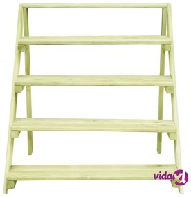 vidaXL Piedistallo per Piante 80x80x80 cm Legno di Pino Impregnato