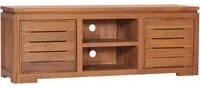 Mobile Porta TV 110x30x40 cm in Legno Massello di Teak