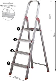 Gradini in metallo 141 cm Unica - Rolser