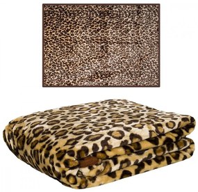 Calda coperta con motivo leopardato