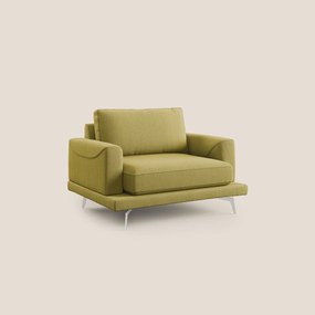 Dorian poltrona moderna in tessuto smacchiabile T05 giallo