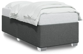 Giroletto Senza Materasso Grigio Scuro 90x190 Cm Tessuto /