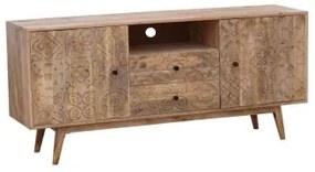 Mobile TV DKD Home Decor Multicolore Naturale Legno di mango 155 x 40 x 70 cm