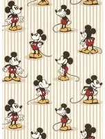 Sanderson Tapete Mickey Stripe - Peanut