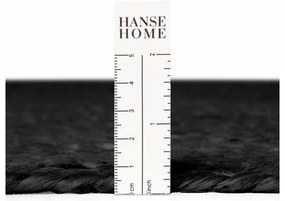 Tappeto rotondo nero in iuta reversibile/tessuto a mano ø 140 cm Braided – Hanse Home