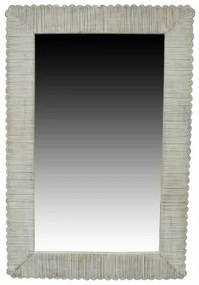 Specchio da parete DKD Home Decor Cristallo Naturale Coloniale Legno di mango Decapaggio (63,5 x 3 x 94 cm)