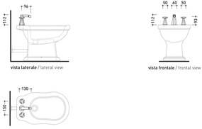 Flaminia EVERGREEN EG202 batteria tre fori bidet cromo