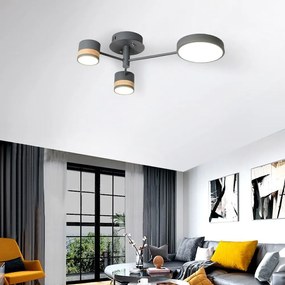 LAMPADA DA SOFFITTO GREY GRIGIA APP530-3C