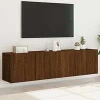 Mobili TV a Parete 2pz Rovere Marrone 80x30x41 cmcod mxl 134072