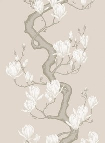 Cole & Son Carta da parati Magnolia Tree - Soft Cream and Powder