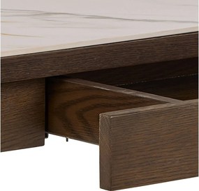 Tavolo consolle beige/marrone scuro con piano in ceramica 40x100 cm Southampton – Actona