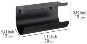 WENKO 71144800 - Portarotolo JET 30x15 cm nero
