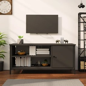 Mobile Porta Tv Nero 100x40x45 Cm İn Legno Multistrato /
