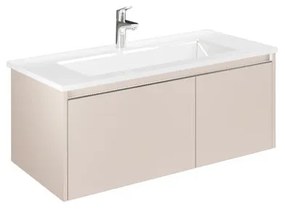 Mobile da bagno sotto lavabo Cielo grigio perla opaco L 100 x H 40 x P 45.5 cm 1 cassetto 1 anta, lavabo non incluso