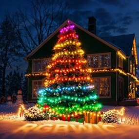 Govee - Catena natalizia a LED RGBICW per esterni 2700-6500K 20m Wi-Fi Matter IP66