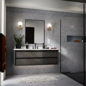 Kichler KL-BENNO1-CPZ - Lampada LED da bagno BENNO 1xG9/3W/230V IP44 ottone