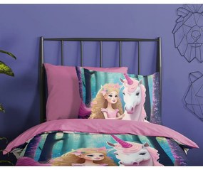 Set copripiumino e federa da bambini rosa in microfibra per letto singolo ed esteso 140x220 cm Julia – Good Morning