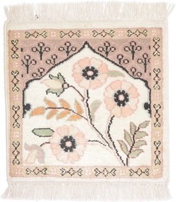 Cashmere Silk Tappeto 30 x 30 (Indian) Annodato A Mano