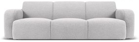 Divano bouclé grigio chiaro 235 cm Molino - Micadoni Home