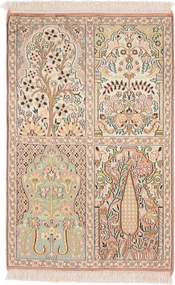 Cashmere Silk Tappeto orientale 60x100 (Indian) Annodato A Mano