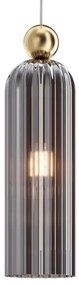 Maytoni MOD302PL-01GR - Lampadario a sospensione con filo ANTIC 1xE14/40W/230V oro/grigio