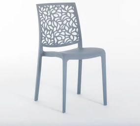 Sedia da giardino in polipropilene London Stone NEW GARDEN grigio perla, set da 4 pezzi