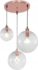 Lampada da soffitto pensile di vetro LASSI 20+25+30 cmd