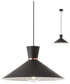 Redo 01-1462 - Lampadario a sospensione con filo KIMONO 1xE27/42W/230V diametro 39,5 cm nero