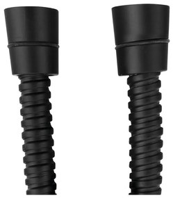 Tubo doccia in acciaio inox nero opaco Powerflex - Sapho