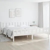 Giroletto Bianco in Legno Massello 180x200 cm Super King 810695