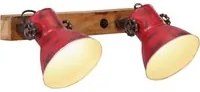 Lampada a Parete 25 W Rosso Anticato 45x25 cm E27 371824