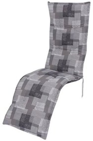 Cuscino per sedia a sdraio da giardino grigio 52x170 cm Stoke - Sun Garden