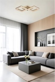 Searchlight 83510GO - Plafoniera dimmerabile a LED FENCE LED/25W/230V