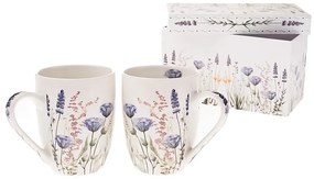 Tazze in set bianche in porcellana 2 pz 350 ml – Dakls