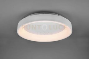 Plafoniera girona led metallo bianco opaco  671290131