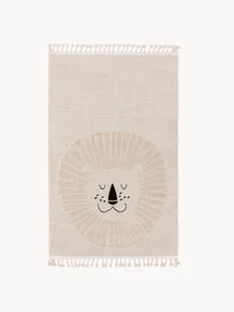 Tappeto per bambini con nappe e motivo in rilievo Momo