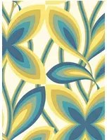 Little Greene Carta da parati Starflower - Peacock