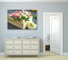 Stampa su tela – Composizione floreale delicata