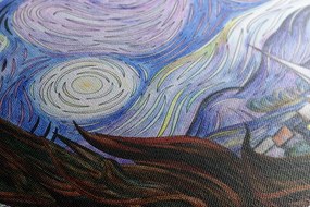 Quadro su tela – Riproduzione Notte stellata - Vincent van Gogh